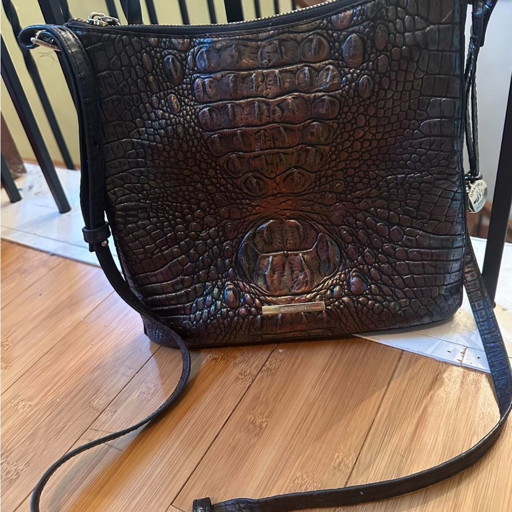 Brahmin Iridescent (Black Ombre) Katie Crossbody Bag